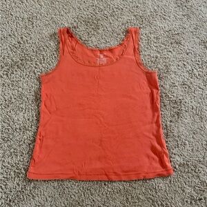 Jones New York Vibrant Orange Tank Top
